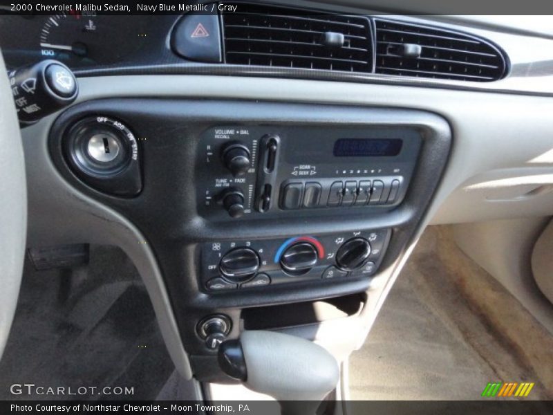 Navy Blue Metallic / Gray 2000 Chevrolet Malibu Sedan