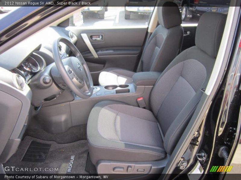 Super Black / Black 2012 Nissan Rogue SV AWD