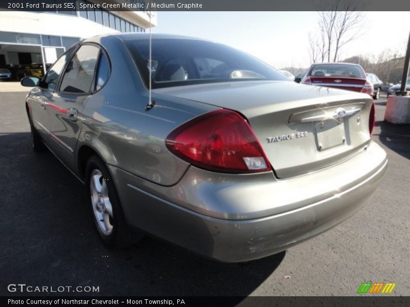 Spruce Green Metallic / Medium Graphite 2001 Ford Taurus SES