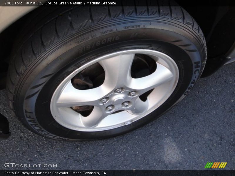 Spruce Green Metallic / Medium Graphite 2001 Ford Taurus SES