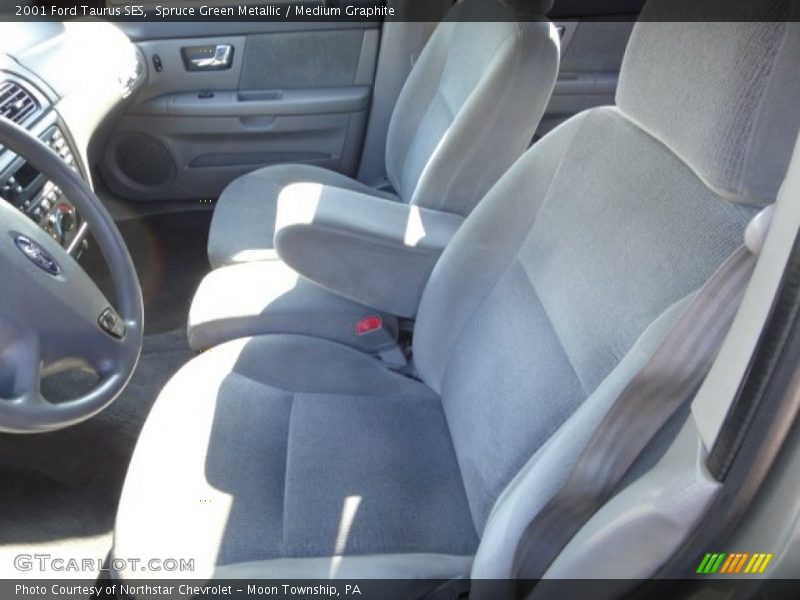 Spruce Green Metallic / Medium Graphite 2001 Ford Taurus SES