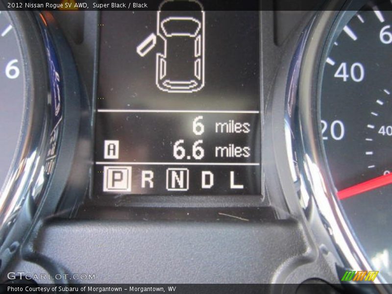 Super Black / Black 2012 Nissan Rogue SV AWD