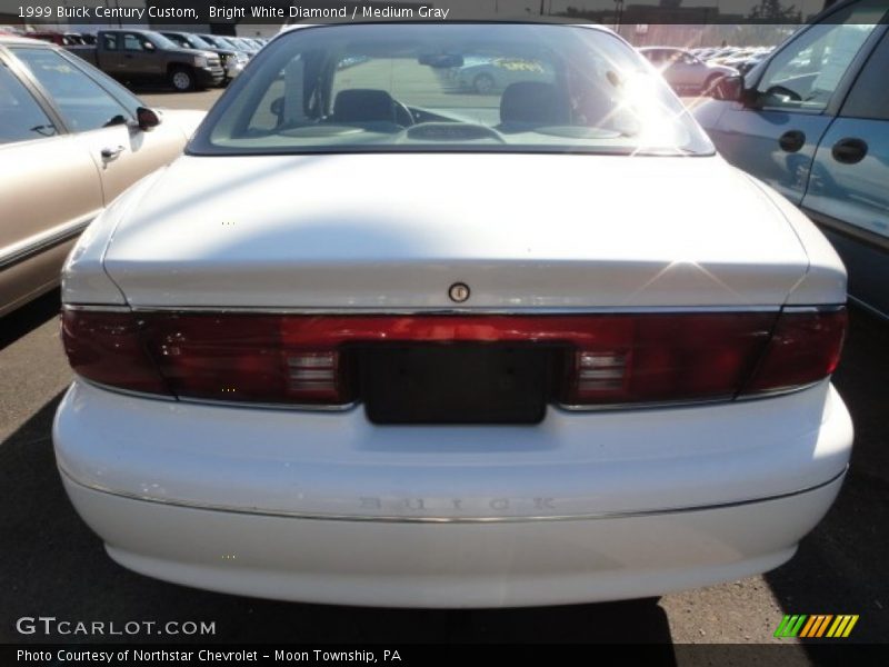 Bright White Diamond / Medium Gray 1999 Buick Century Custom