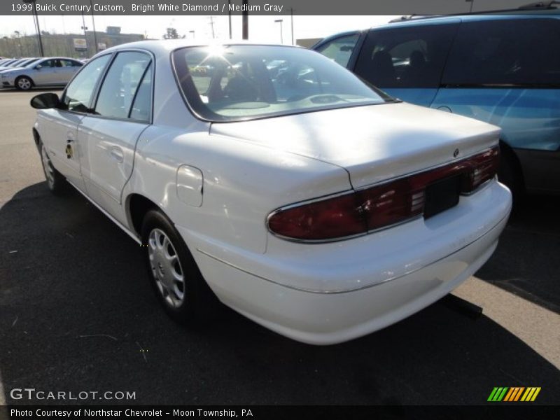 Bright White Diamond / Medium Gray 1999 Buick Century Custom