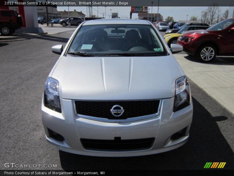 Brilliant Silver Metallic / Beige 2012 Nissan Sentra 2.0 SR Special Edition