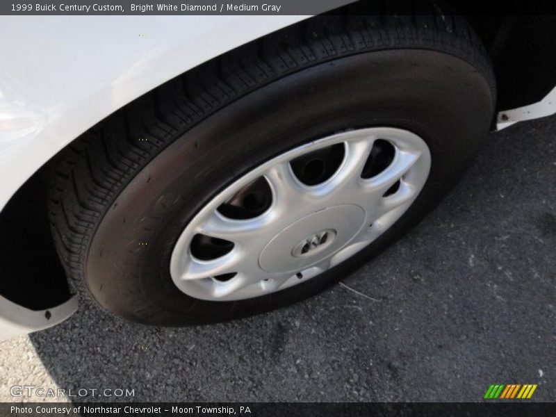 Bright White Diamond / Medium Gray 1999 Buick Century Custom
