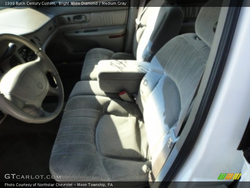 Bright White Diamond / Medium Gray 1999 Buick Century Custom