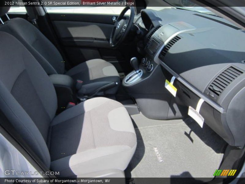 Brilliant Silver Metallic / Beige 2012 Nissan Sentra 2.0 SR Special Edition