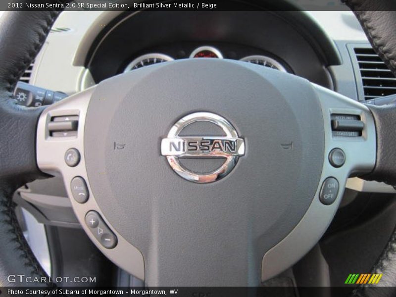 Brilliant Silver Metallic / Beige 2012 Nissan Sentra 2.0 SR Special Edition