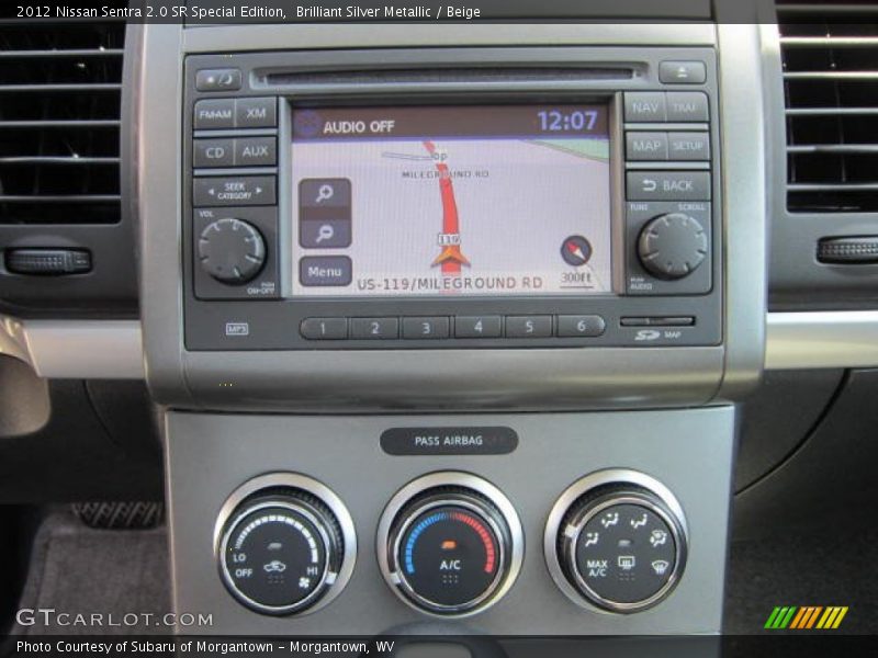 Brilliant Silver Metallic / Beige 2012 Nissan Sentra 2.0 SR Special Edition