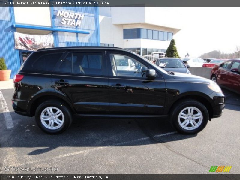Phantom Black Metallic / Beige 2010 Hyundai Santa Fe GLS
