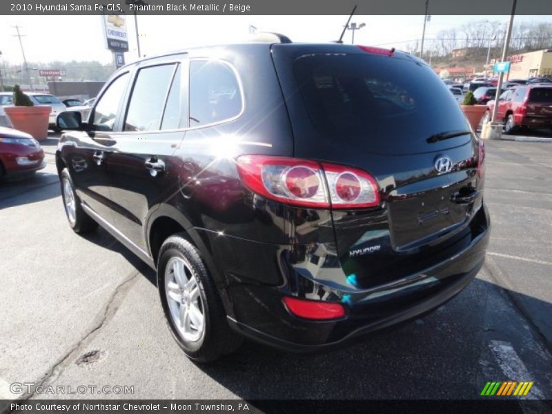Phantom Black Metallic / Beige 2010 Hyundai Santa Fe GLS