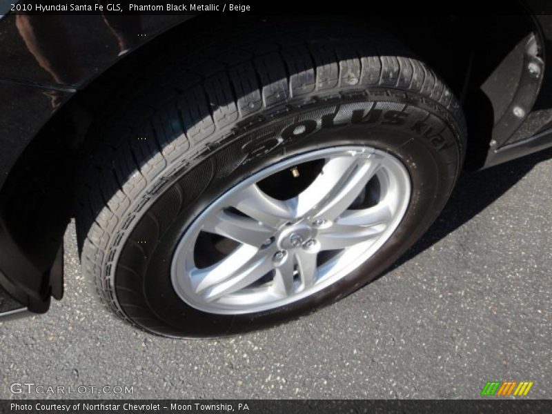 Phantom Black Metallic / Beige 2010 Hyundai Santa Fe GLS