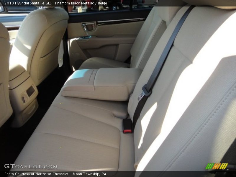 Phantom Black Metallic / Beige 2010 Hyundai Santa Fe GLS