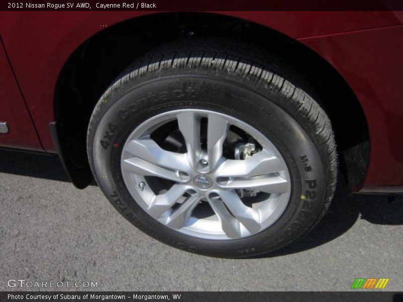 Cayenne Red / Black 2012 Nissan Rogue SV AWD