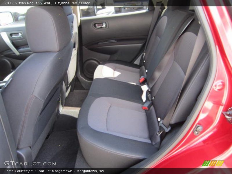 Cayenne Red / Black 2012 Nissan Rogue SV AWD