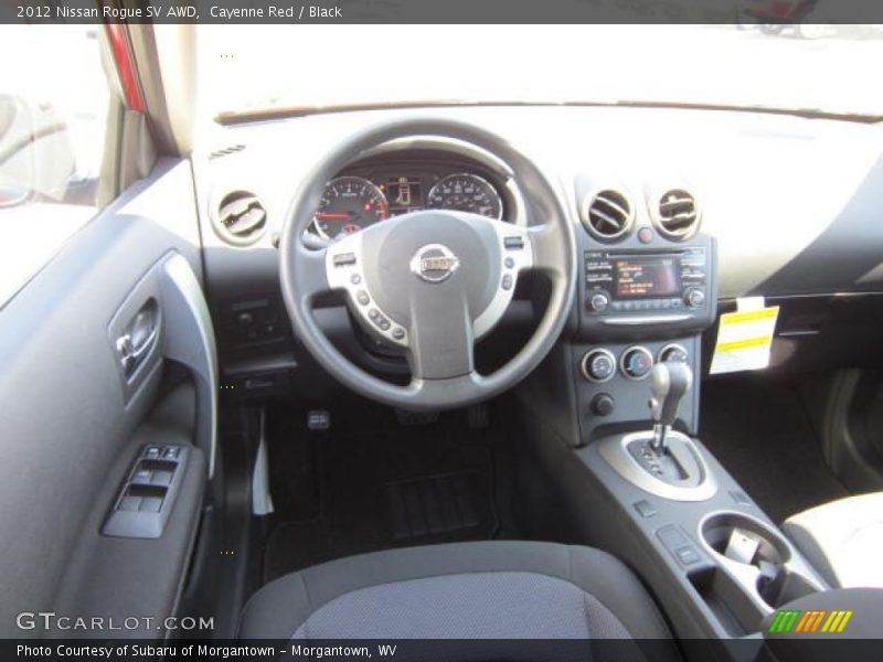 Cayenne Red / Black 2012 Nissan Rogue SV AWD