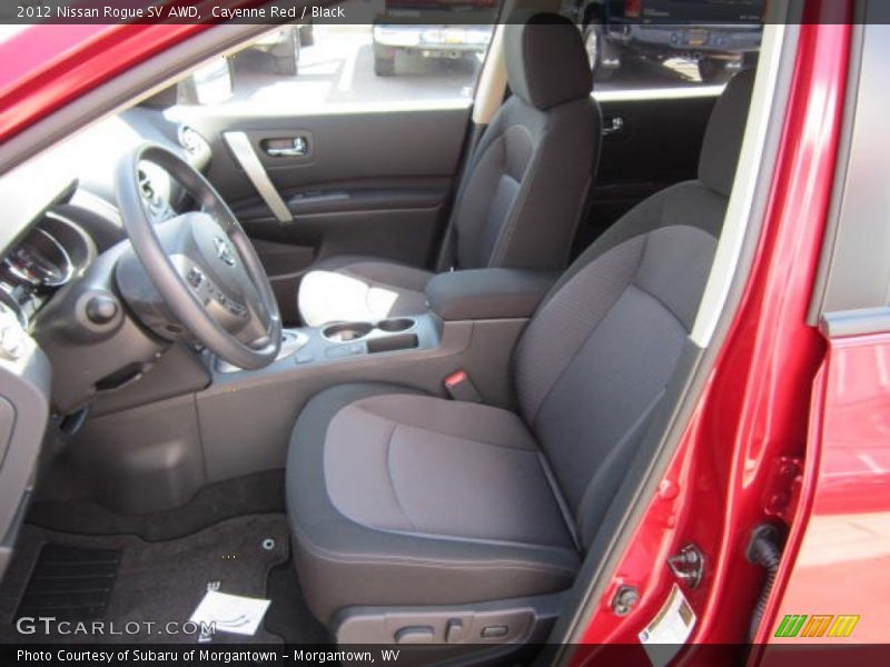 Cayenne Red / Black 2012 Nissan Rogue SV AWD