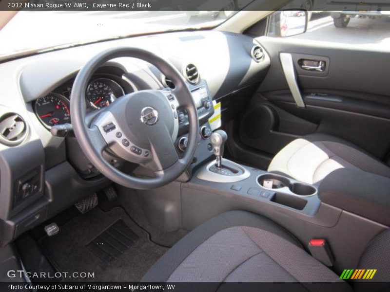 Cayenne Red / Black 2012 Nissan Rogue SV AWD