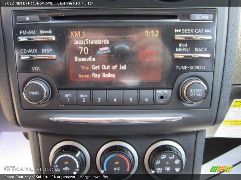 Cayenne Red / Black 2012 Nissan Rogue SV AWD