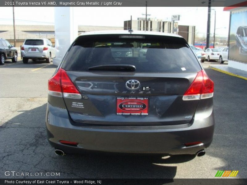 Magnetic Gray Metallic / Light Gray 2011 Toyota Venza V6 AWD