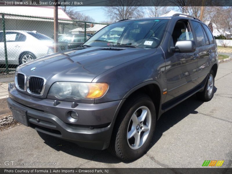 Steel Grey Metallic / Black 2003 BMW X5 3.0i