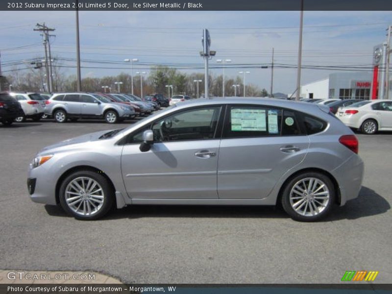 Ice Silver Metallic / Black 2012 Subaru Impreza 2.0i Limited 5 Door