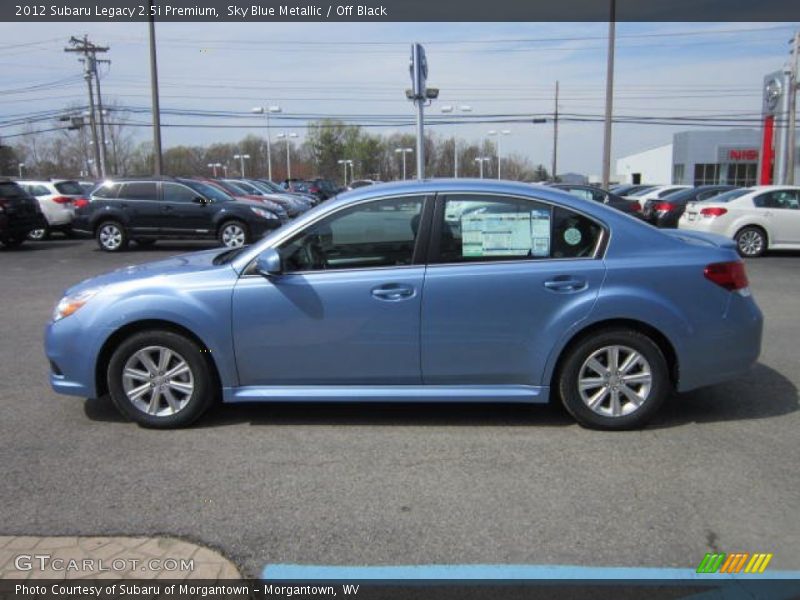 Sky Blue Metallic / Off Black 2012 Subaru Legacy 2.5i Premium