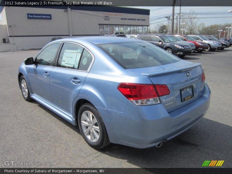Sky Blue Metallic / Off Black 2012 Subaru Legacy 2.5i Premium