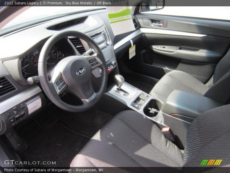 Sky Blue Metallic / Off Black 2012 Subaru Legacy 2.5i Premium