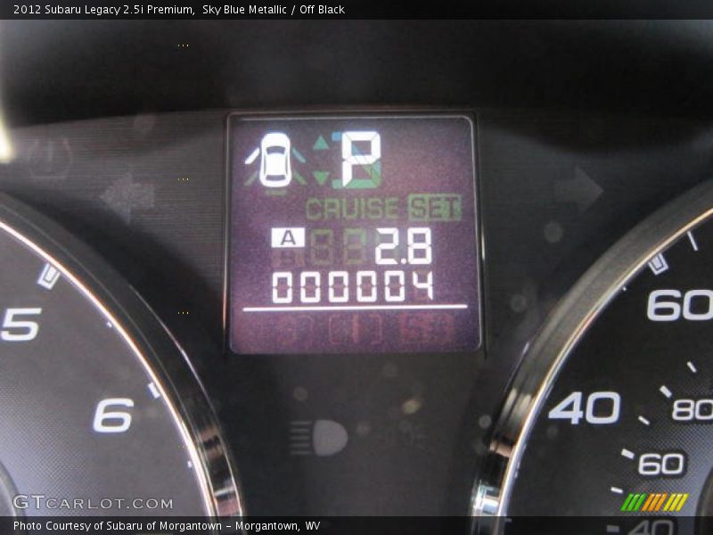 Sky Blue Metallic / Off Black 2012 Subaru Legacy 2.5i Premium