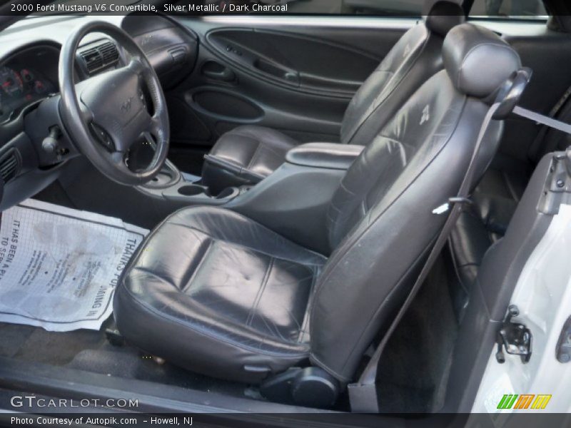 Silver Metallic / Dark Charcoal 2000 Ford Mustang V6 Convertible