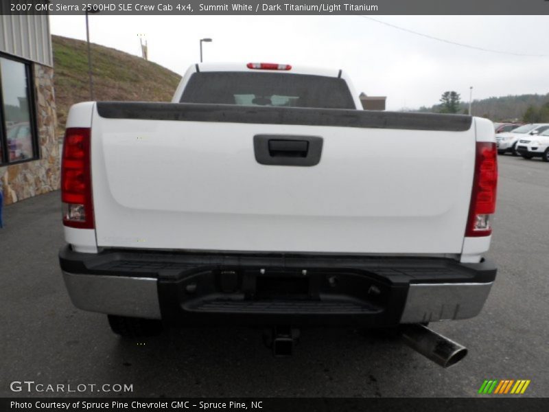 Summit White / Dark Titanium/Light Titanium 2007 GMC Sierra 2500HD SLE Crew Cab 4x4