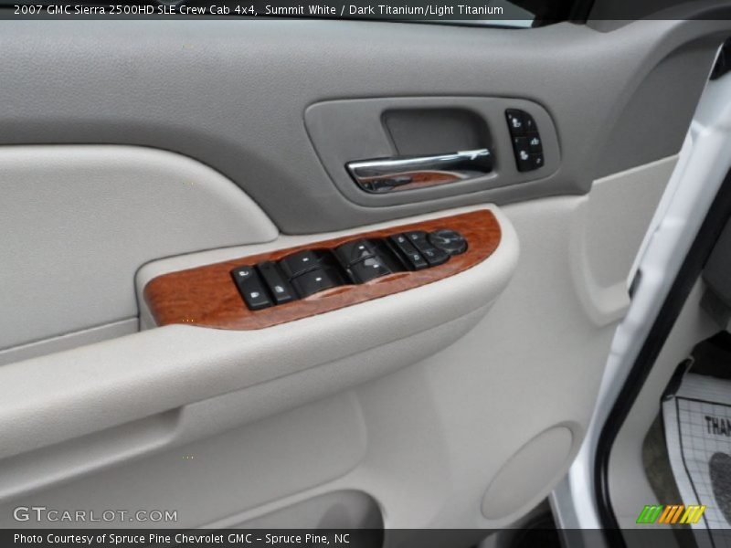 Summit White / Dark Titanium/Light Titanium 2007 GMC Sierra 2500HD SLE Crew Cab 4x4