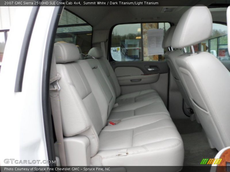 Summit White / Dark Titanium/Light Titanium 2007 GMC Sierra 2500HD SLE Crew Cab 4x4