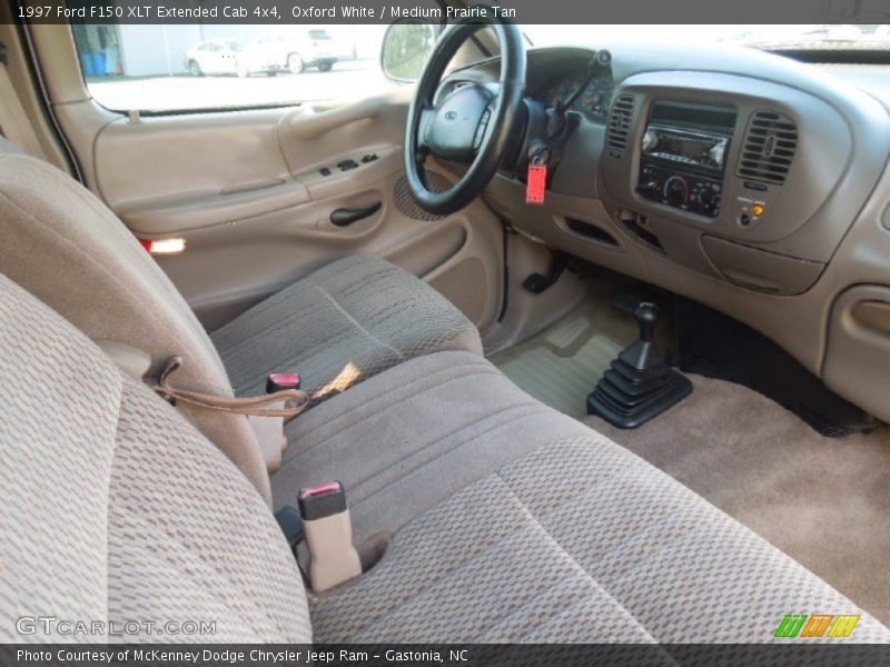 Oxford White / Medium Prairie Tan 1997 Ford F150 XLT Extended Cab 4x4