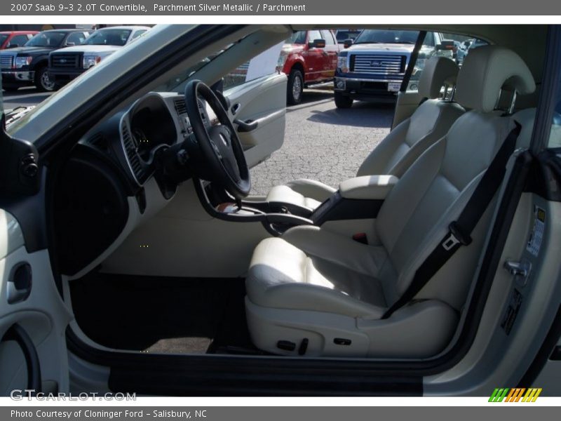 Parchment Silver Metallic / Parchment 2007 Saab 9-3 2.0T Convertible
