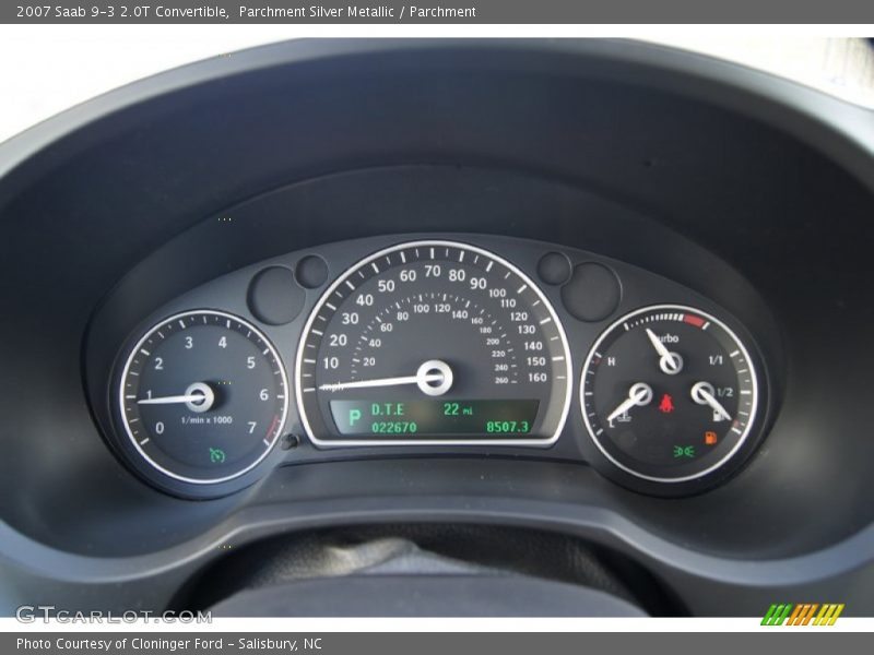  2007 9-3 2.0T Convertible 2.0T Convertible Gauges