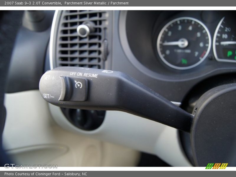 Controls of 2007 9-3 2.0T Convertible