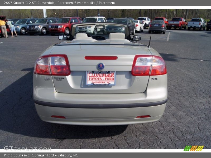 Parchment Silver Metallic / Parchment 2007 Saab 9-3 2.0T Convertible