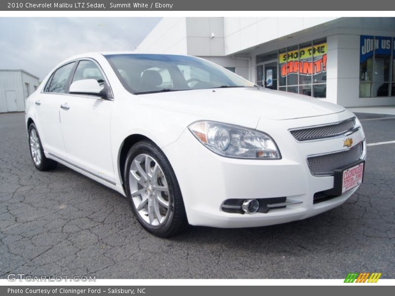 Summit White / Ebony 2010 Chevrolet Malibu LTZ Sedan