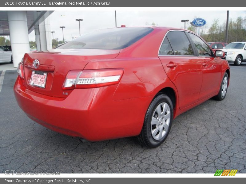 Barcelona Red Metallic / Ash Gray 2010 Toyota Camry LE