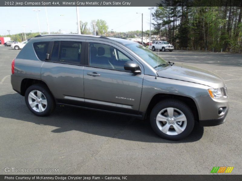 Mineral Gray Metallic / Dark Slate Gray 2012 Jeep Compass Sport 4x4