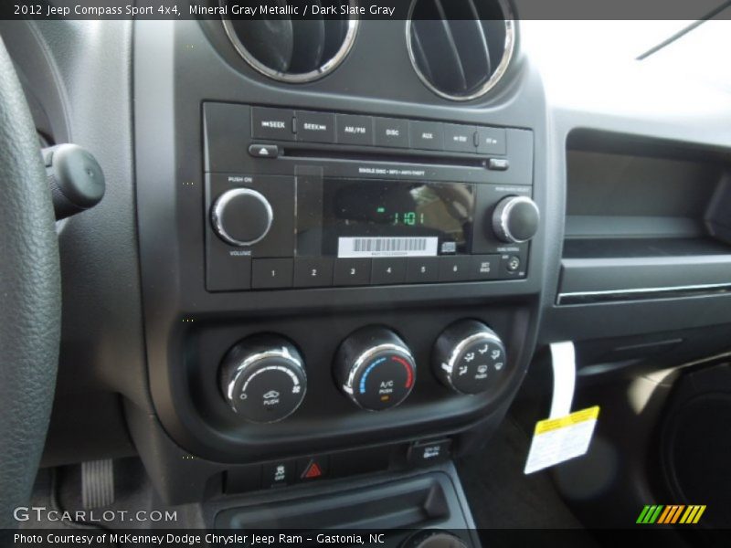 Mineral Gray Metallic / Dark Slate Gray 2012 Jeep Compass Sport 4x4