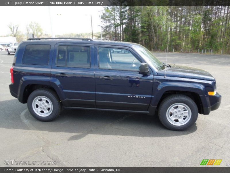 True Blue Pearl / Dark Slate Gray 2012 Jeep Patriot Sport