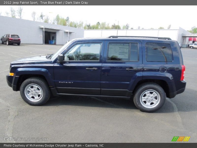 True Blue Pearl / Dark Slate Gray 2012 Jeep Patriot Sport