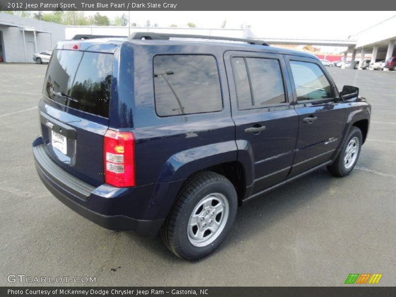 True Blue Pearl / Dark Slate Gray 2012 Jeep Patriot Sport