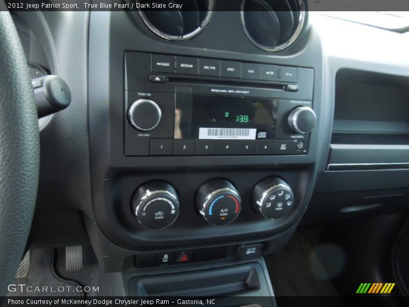 True Blue Pearl / Dark Slate Gray 2012 Jeep Patriot Sport