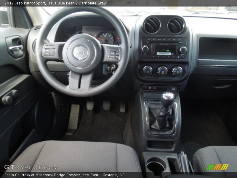 True Blue Pearl / Dark Slate Gray 2012 Jeep Patriot Sport