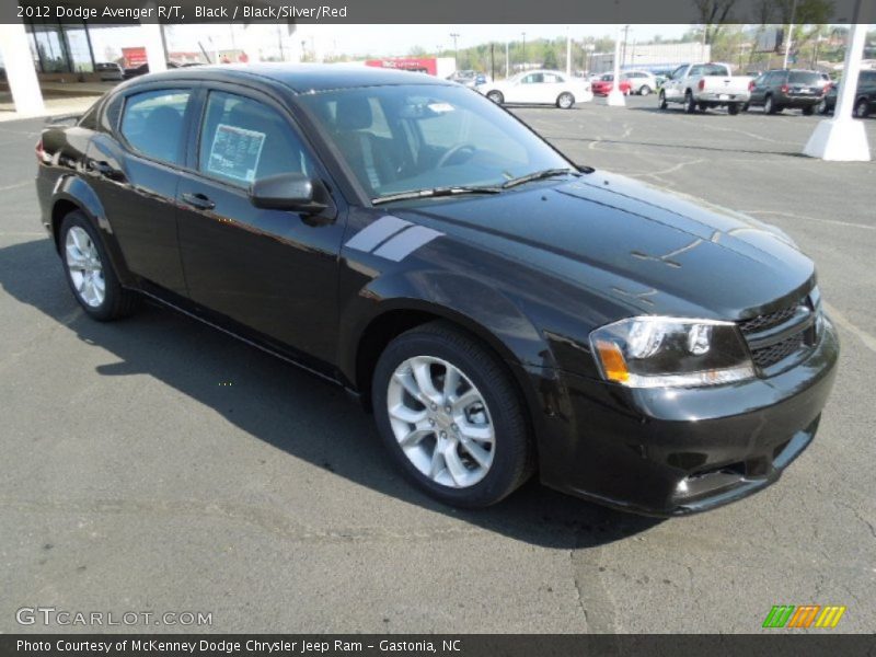 Black / Black/Silver/Red 2012 Dodge Avenger R/T